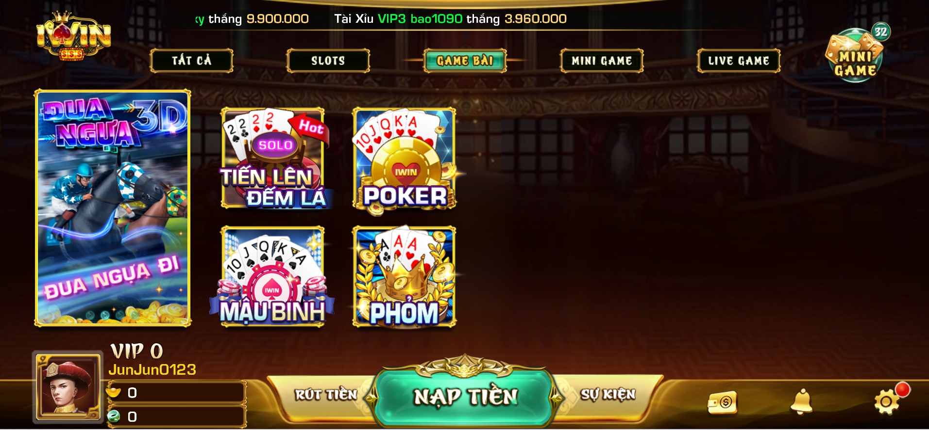 thủ thuật đánh bài tiến lên