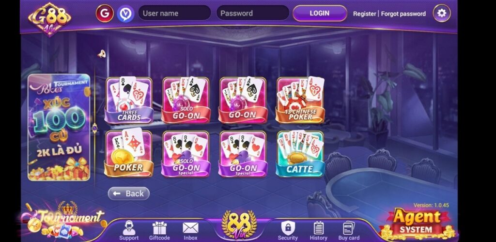 game g88, game cá cược trực tuyến